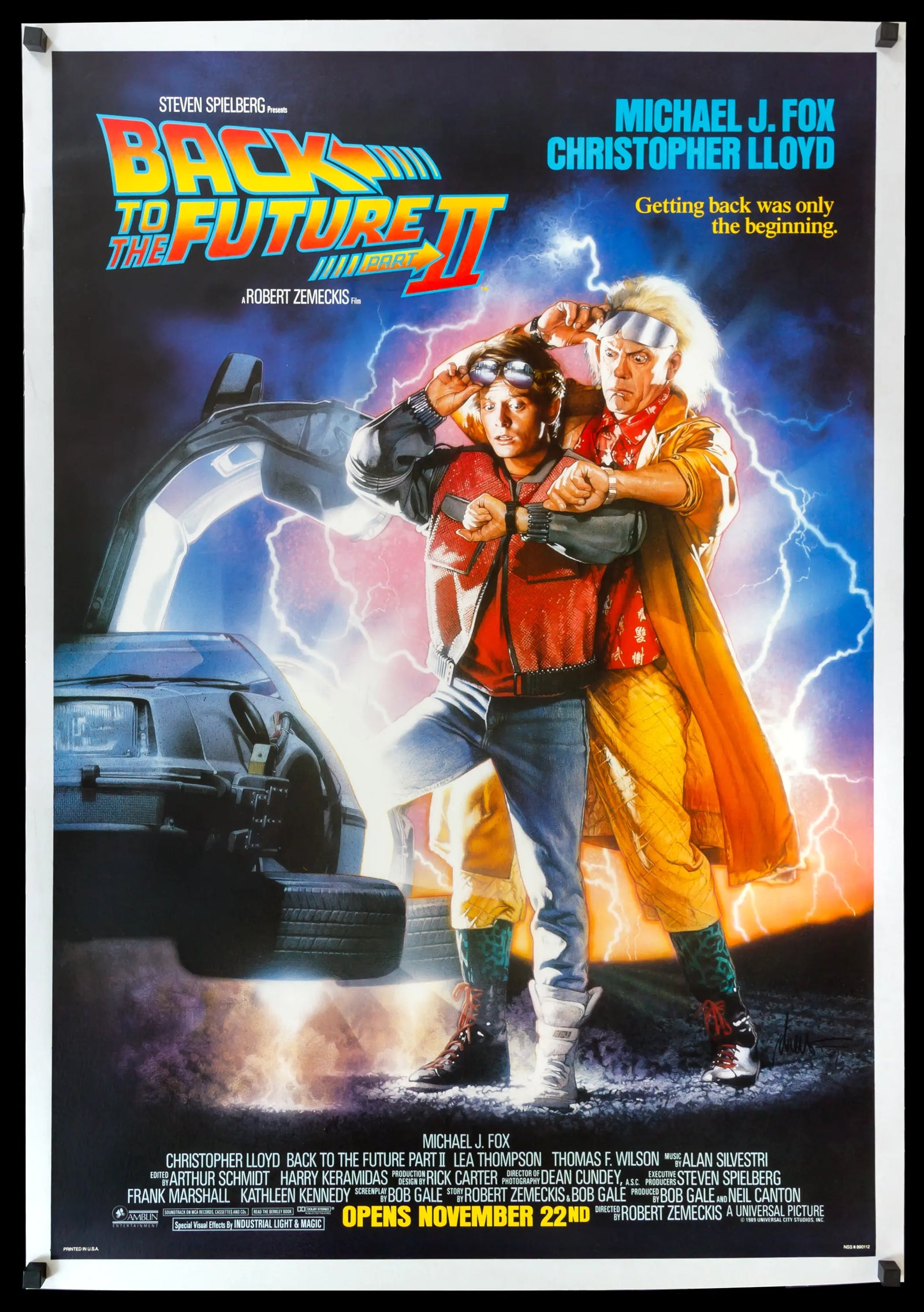Back to the Future Part 2 (1989) original movie poster for sale at Original Film Art - Vintage Movie Posters