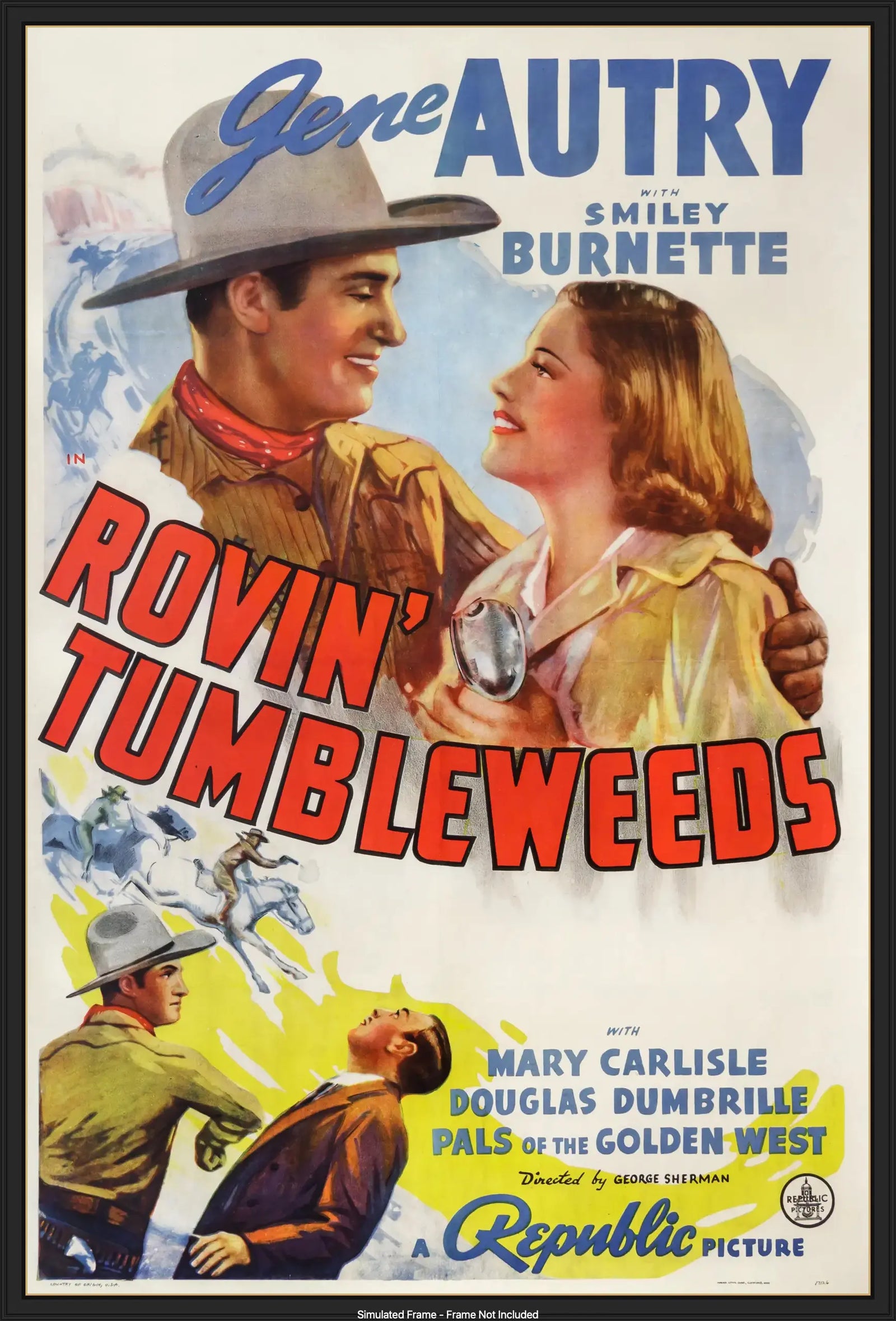 Rovin' Tumbleweeds (1939) original movie poster for sale at Original Film Art - Vintage Movie Posters