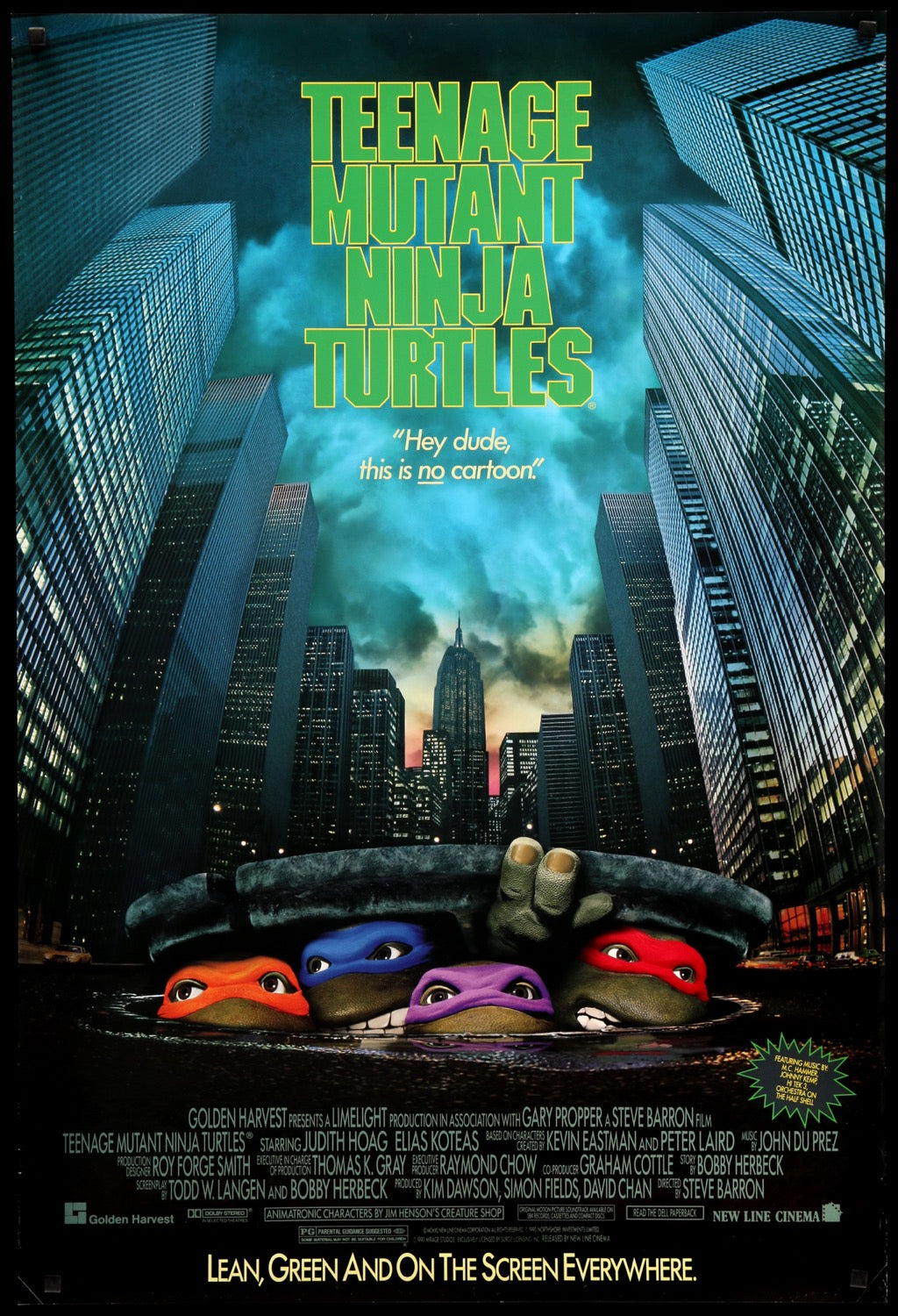 Teenage Mutant Ninja Turtles (1990) original movie poster for sale at Original Film Art - Vintage Movie Posters