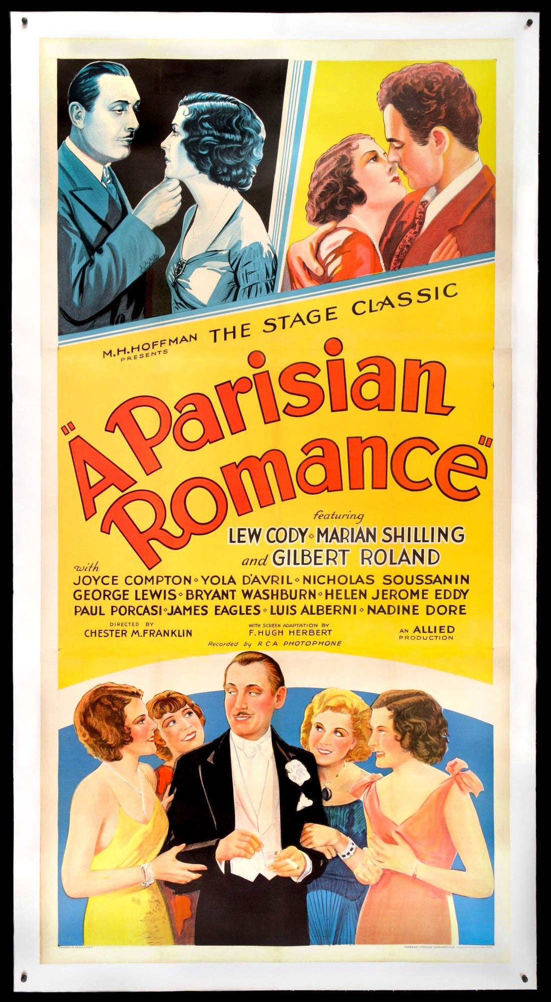 Parisian Romance (1932) original movie poster for sale at Original Film Art - Vintage Movie Posters