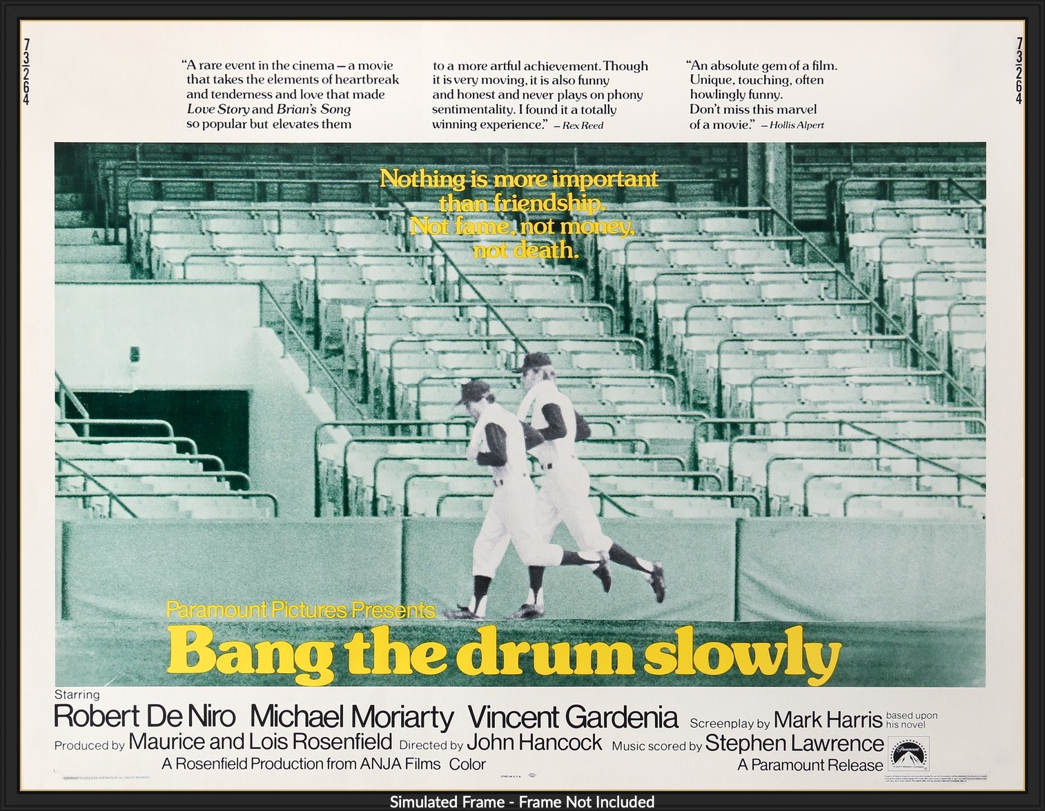 Bang the Drum Slowly (1973) original movie poster for sale at Original Film Art - Vintage Movie Posters