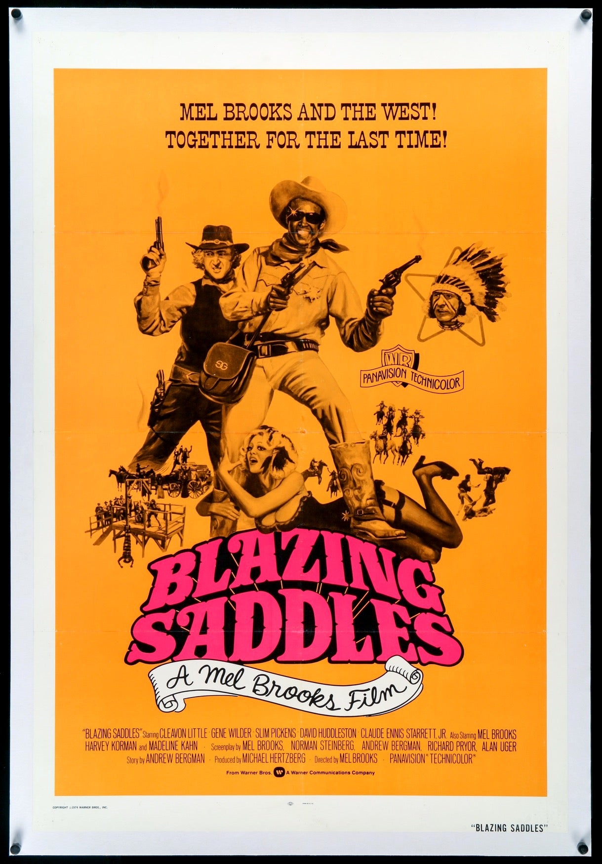Blazing Saddles (1974) original movie poster for sale at Original Film Art - Vintage Movie Posters