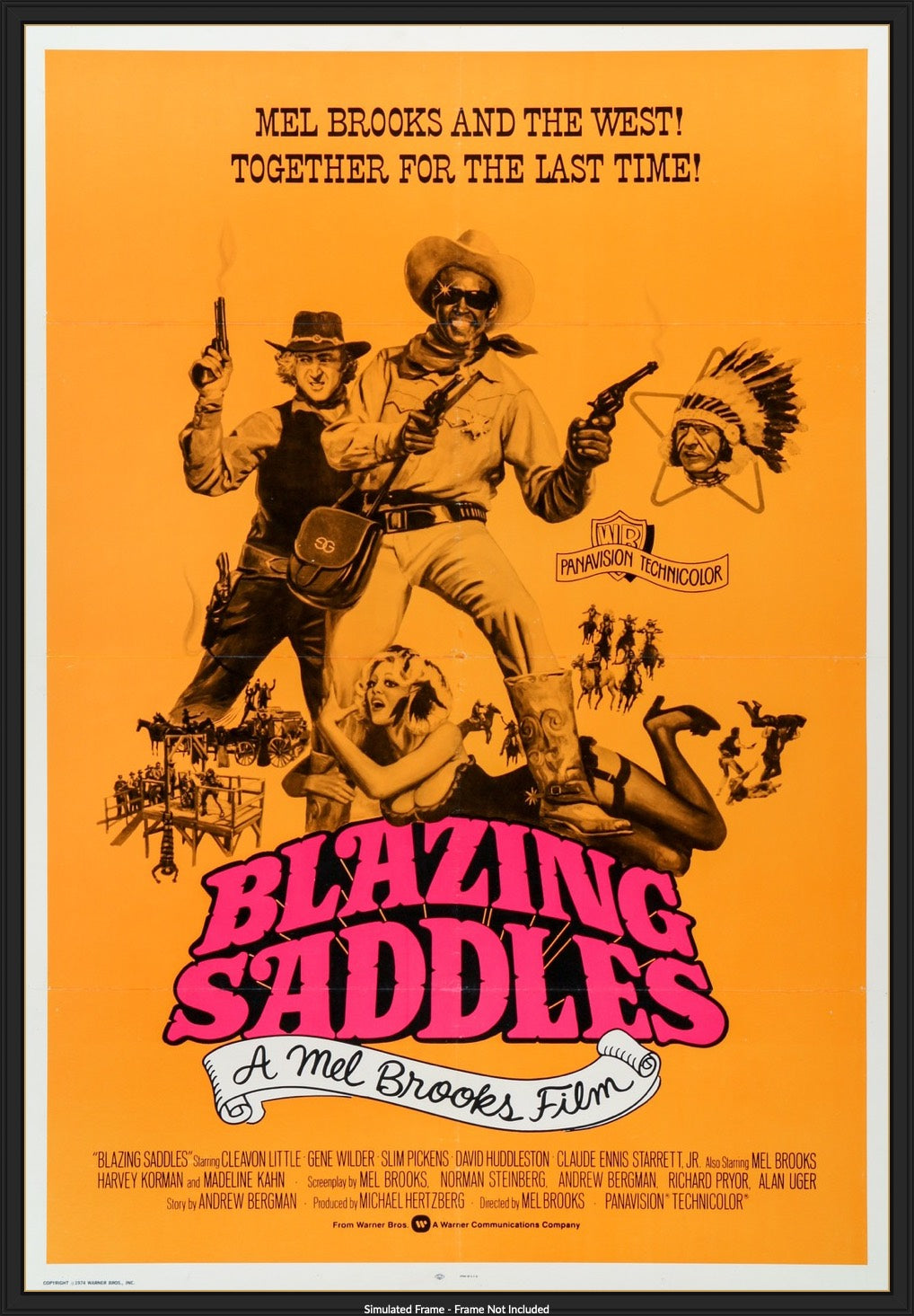 Blazing Saddles (1974) original movie poster for sale at Original Film Art - Vintage Movie Posters