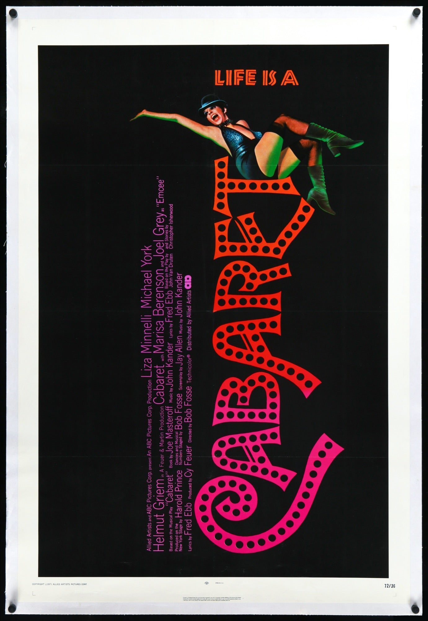 Cabaret (1972) original movie poster for sale at Original Film Art - Vintage Movie Posters