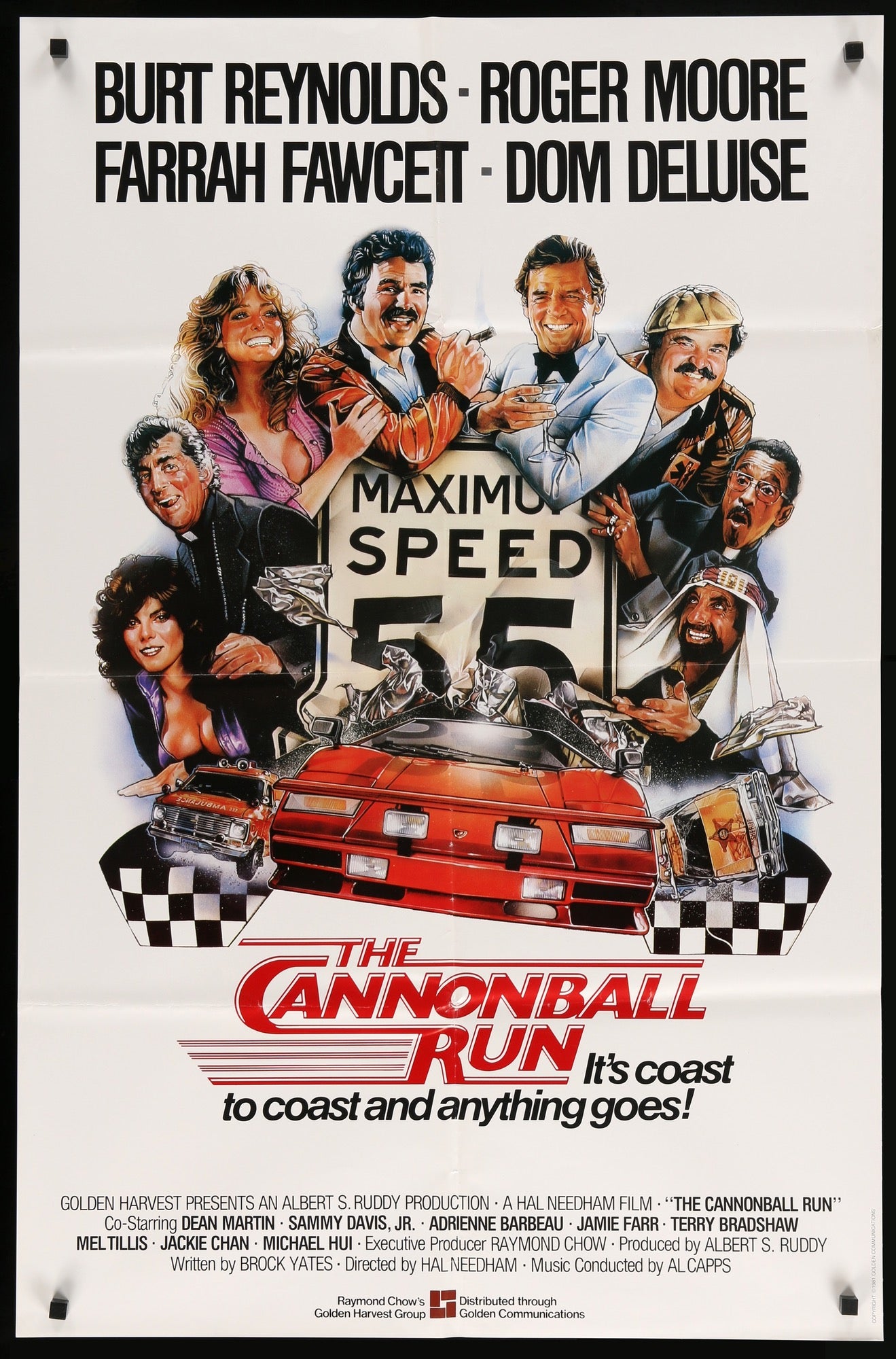 Cannonball Run (1981) original movie poster for sale at Original Film Art - Vintage Movie Posters
