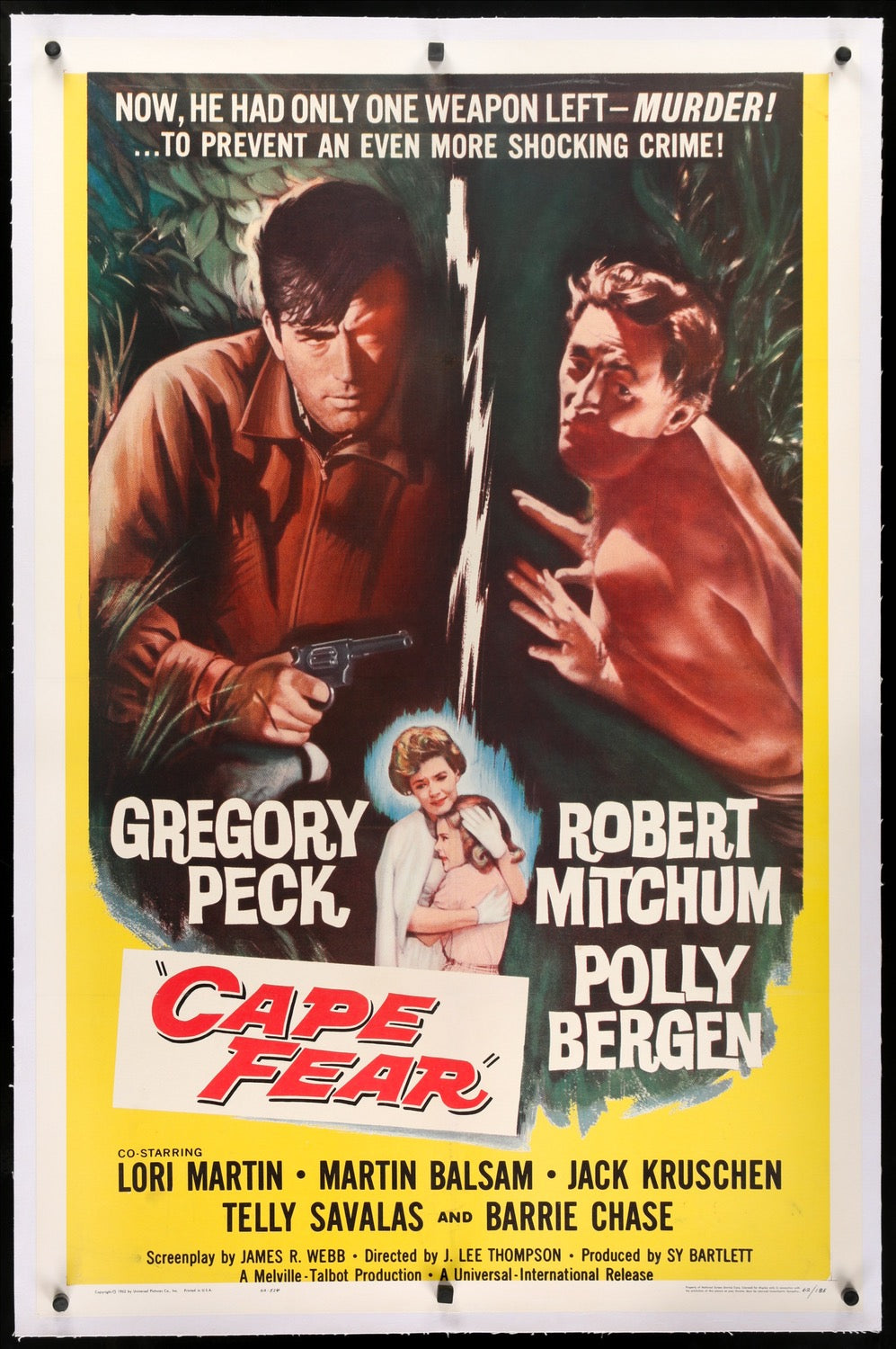 Cape Fear (1962) original movie poster for sale at Original Film Art - Vintage Movie Posters
