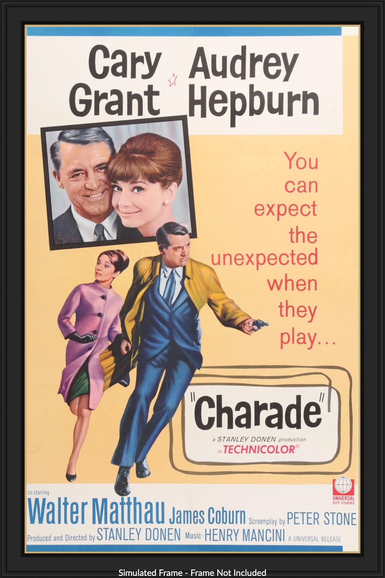 Charade (1963) original movie poster for sale at Original Film Art - Vintage Movie Posters