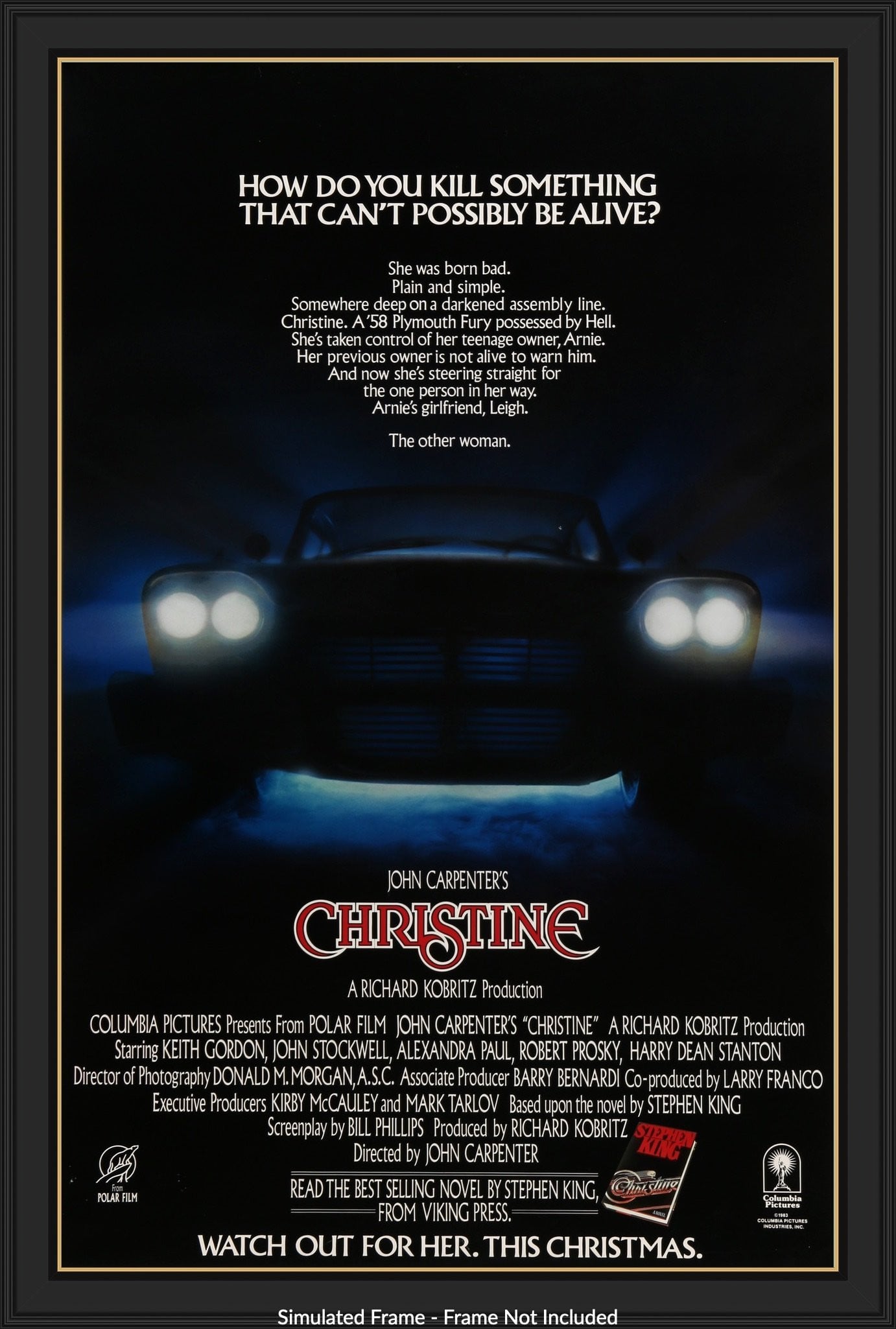 Christine (1983) original movie poster for sale at Original Film Art - Vintage Movie Posters