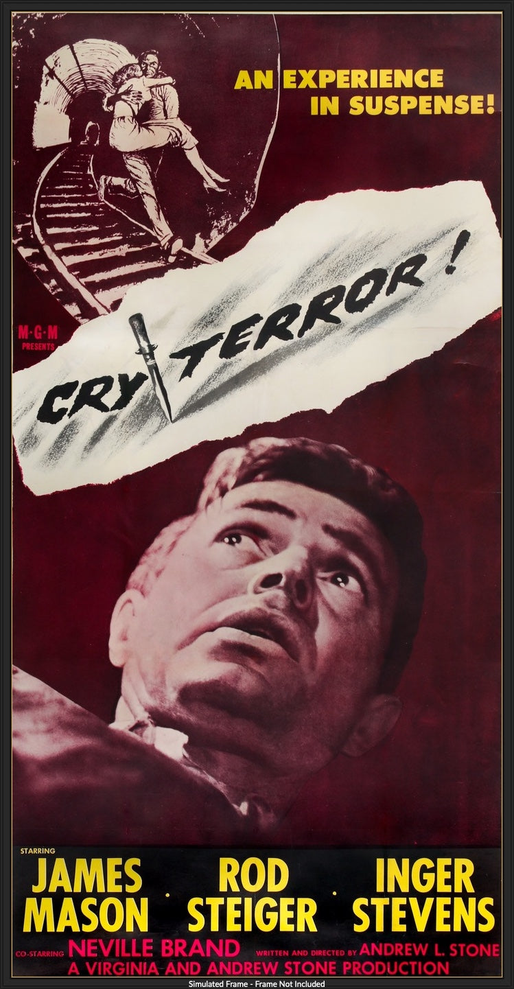 Cry Terror! (1958) original movie poster for sale at Original Film Art - Vintage Movie Posters