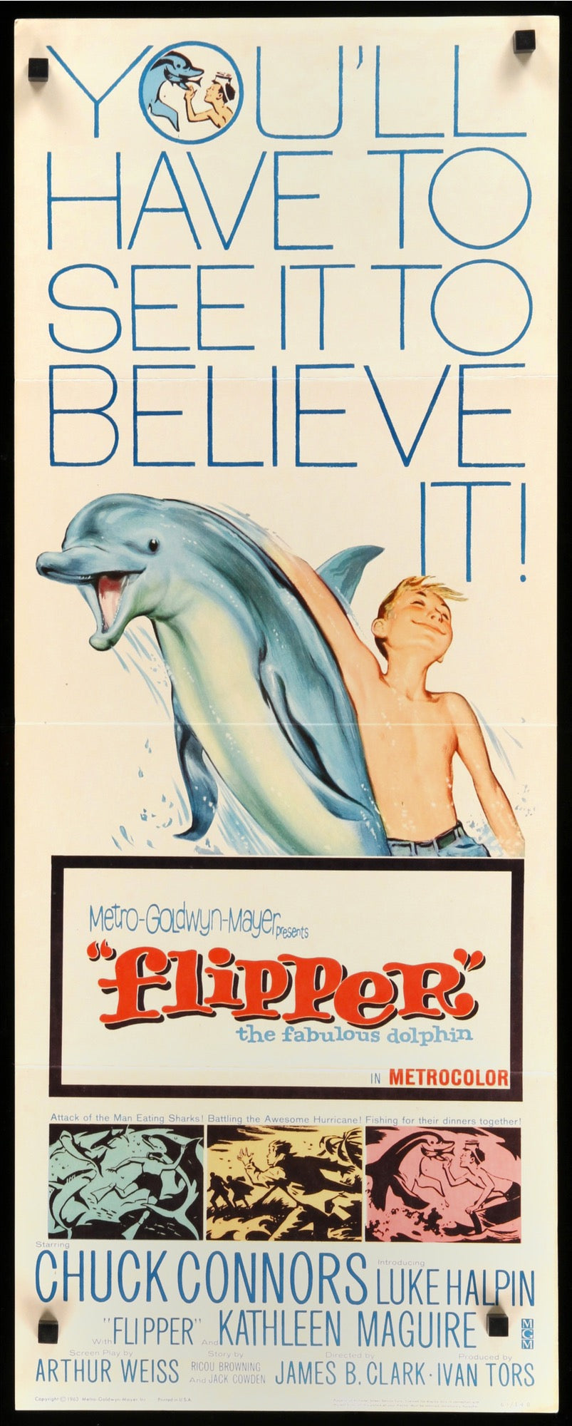 Flipper (1963) original movie poster for sale at Original Film Art - Vintage Movie Posters