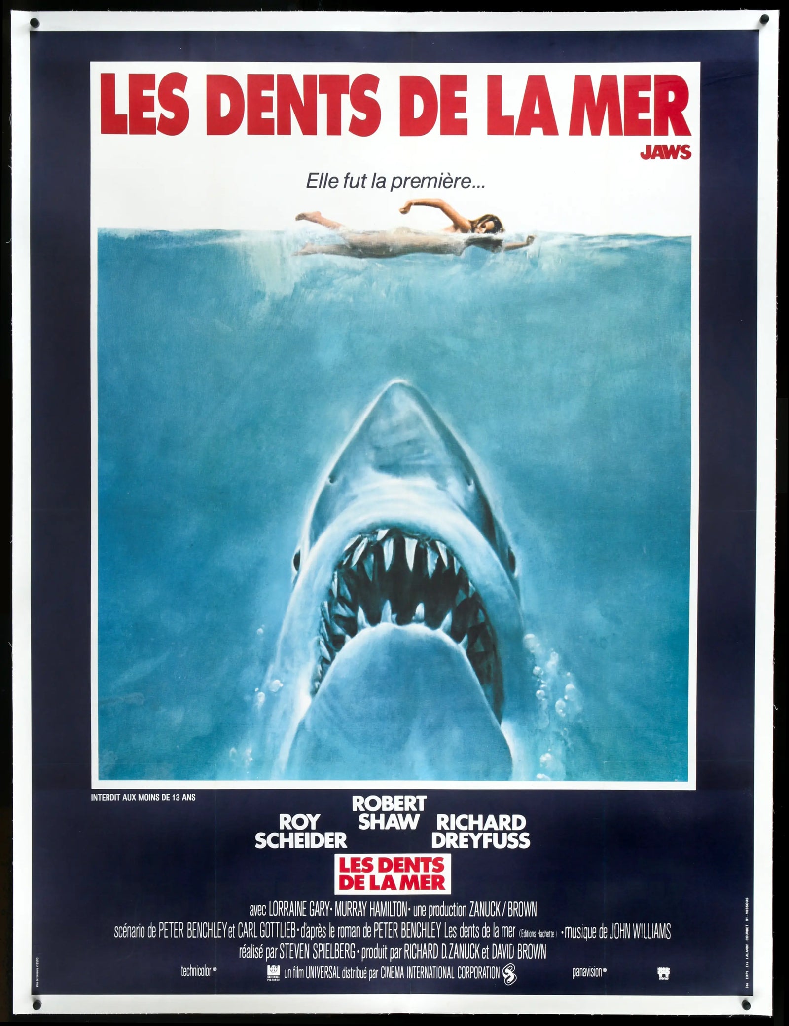 Jaws (1975) original movie poster for sale at Original Film Art - Vintage Movie Posters
