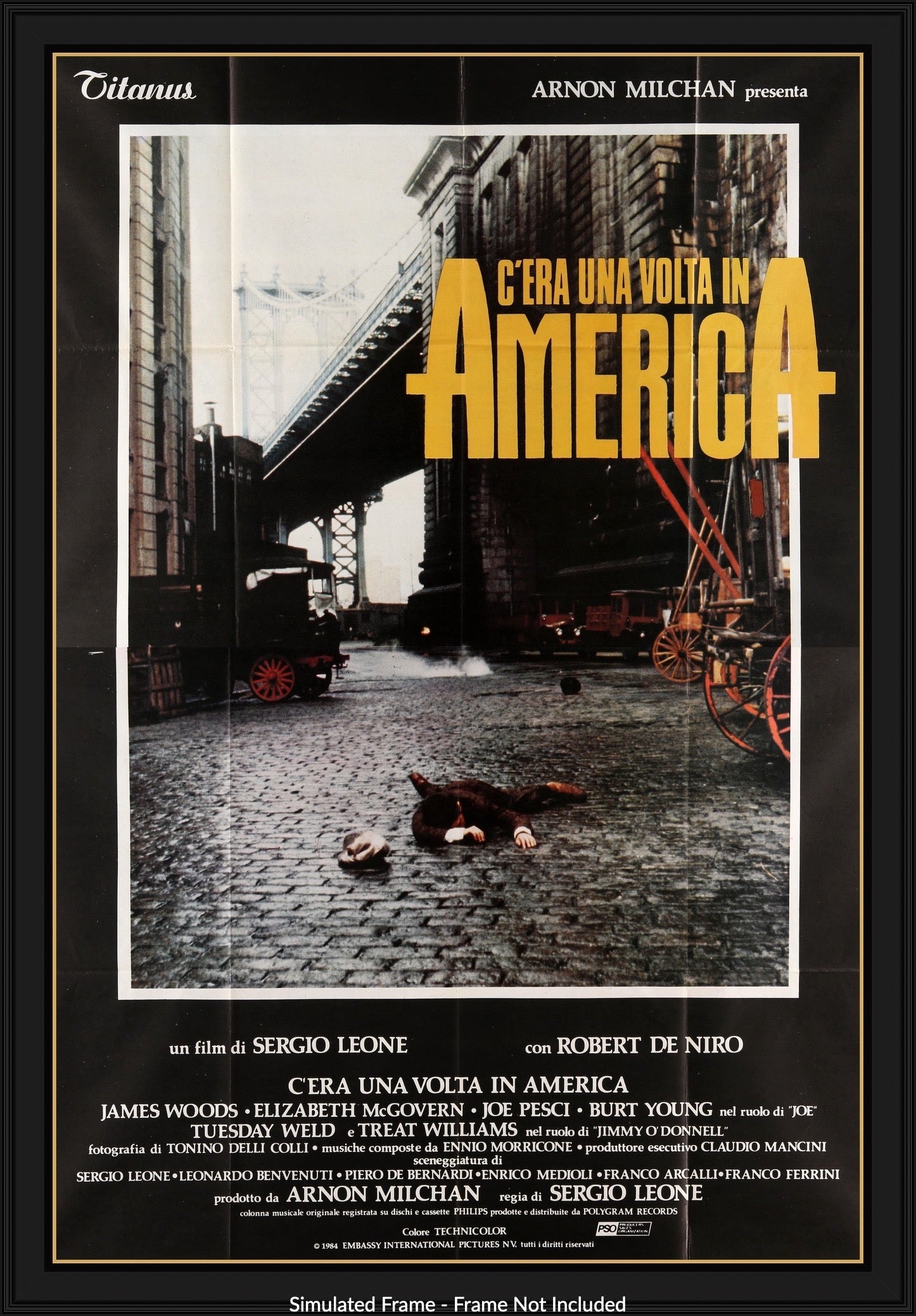 Once Upon a Time in America (1984) original movie poster for sale at Original Film Art - Vintage Movie Posters