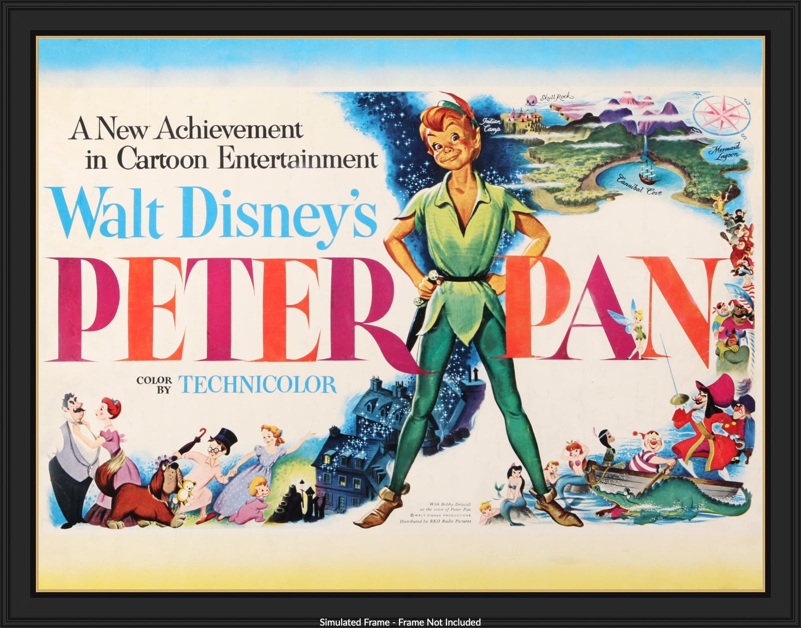 Peter Pan (1953) original movie poster for sale at Original Film Art - Vintage Movie Posters