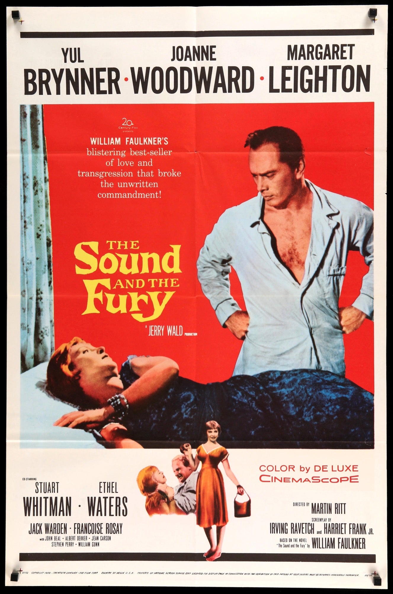 Sound and the Fury (1959) original movie poster for sale at Original Film Art - Vintage Movie Posters