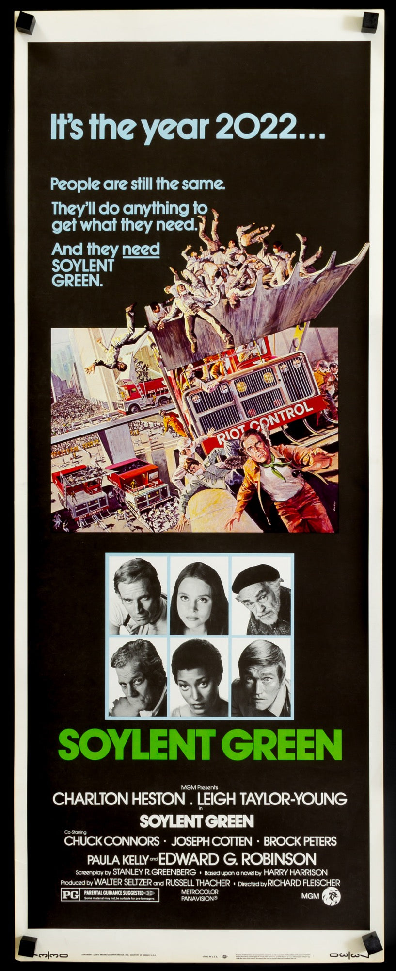 Soylent Green (1973) original movie poster for sale at Original Film Art - Vintage Movie Posters