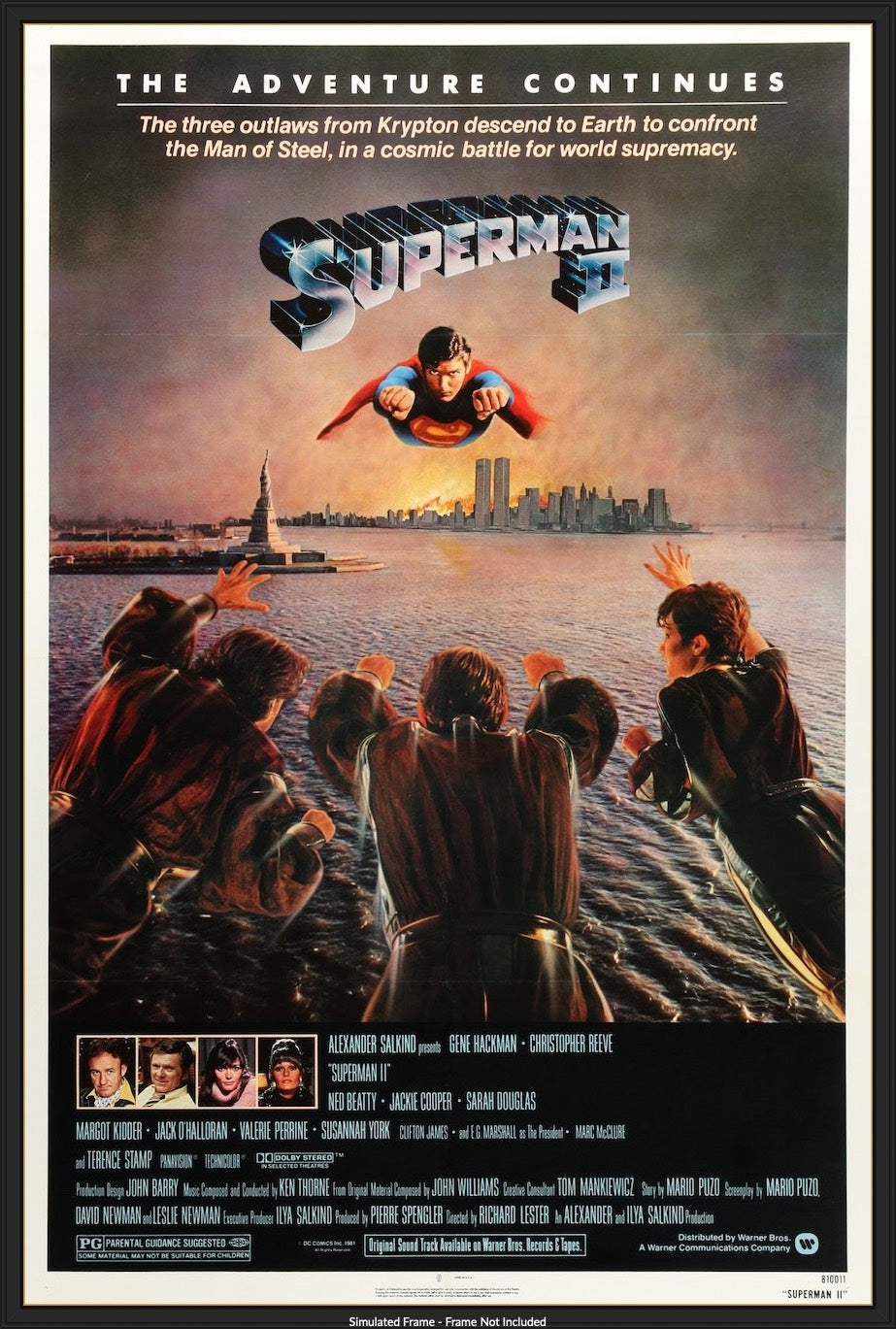 Superman II (1980) original movie poster for sale at Original Film Art - Vintage Movie Posters