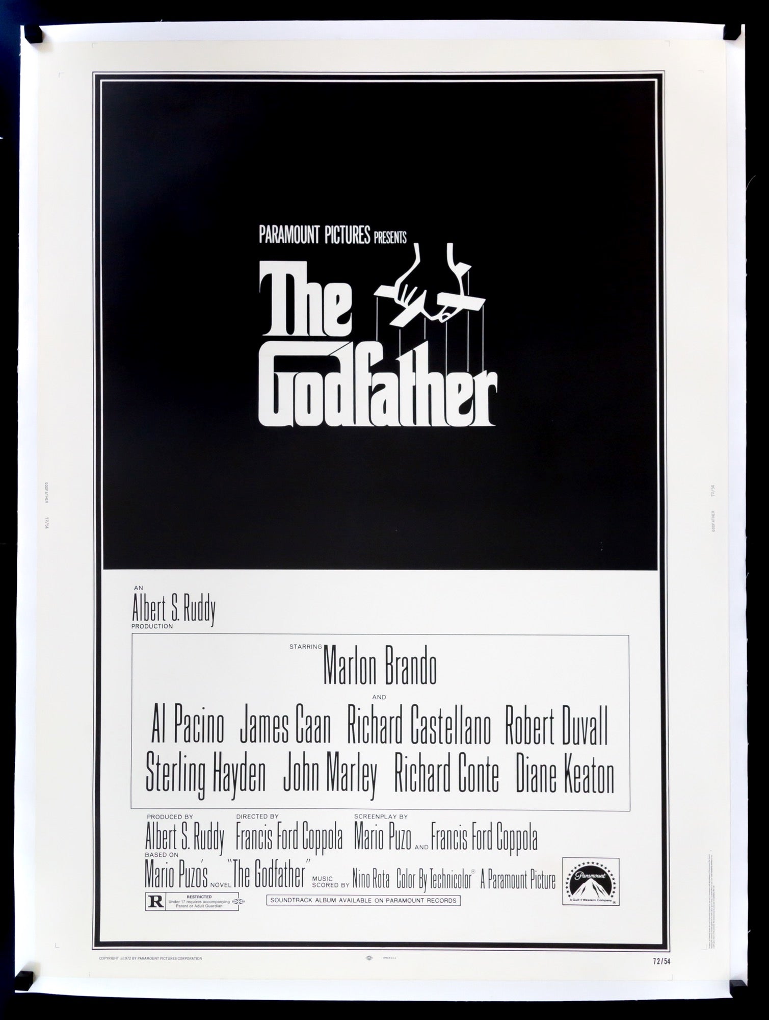 Godfather (1972) original movie poster for sale at Original Film Art - Vintage Movie Posters