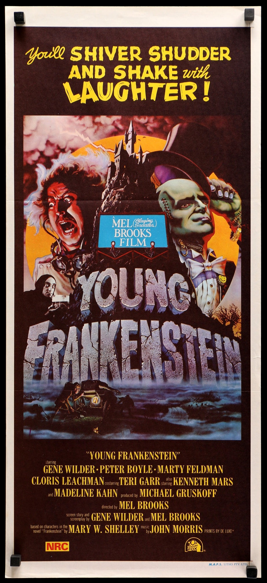Young Frankenstein (1974) original movie poster for sale at Original Film Art - Vintage Movie Posters