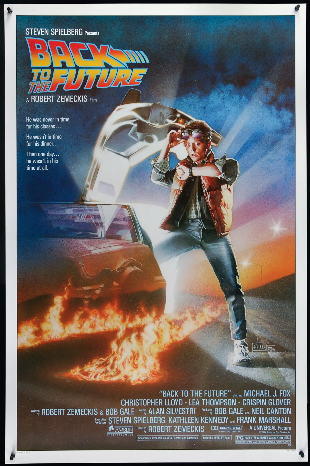 Back To the Future (1985) original movie poster for sale at Original Film Art - Vintage Movie Posters