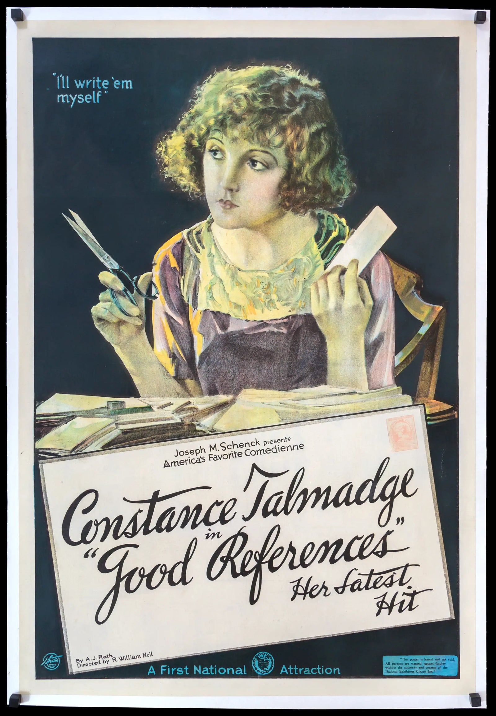 Good References (1920) original movie poster for sale at Original Film Art - Vintage Movie Posters