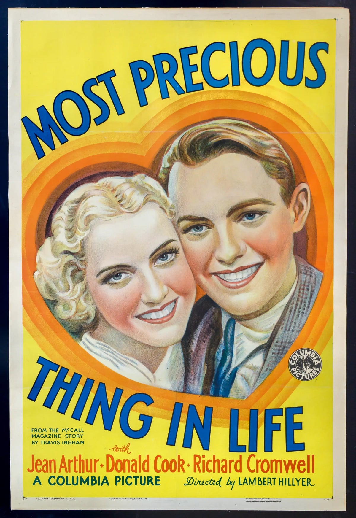 Most Precious Thing in Life (1934) original movie poster for sale at Original Film Art