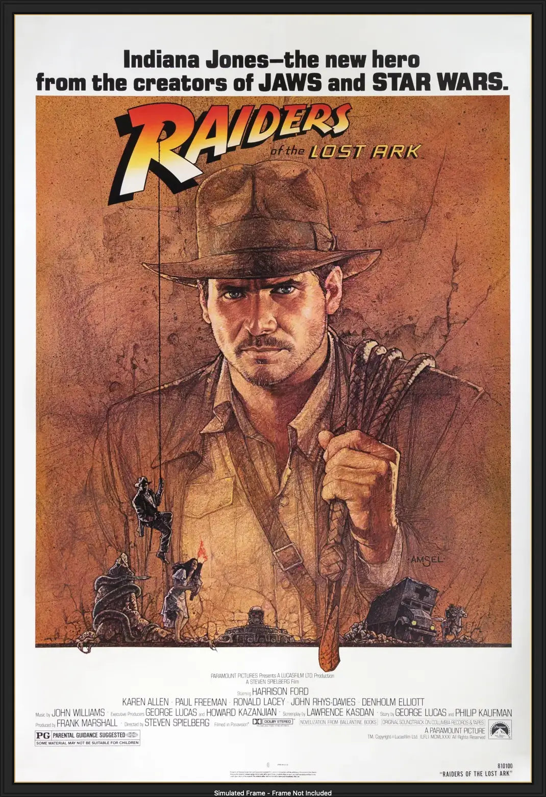 Raiders of the Lost Ark (1981) original movie poster for sale at Original Film Art - Vintage Movie Posters