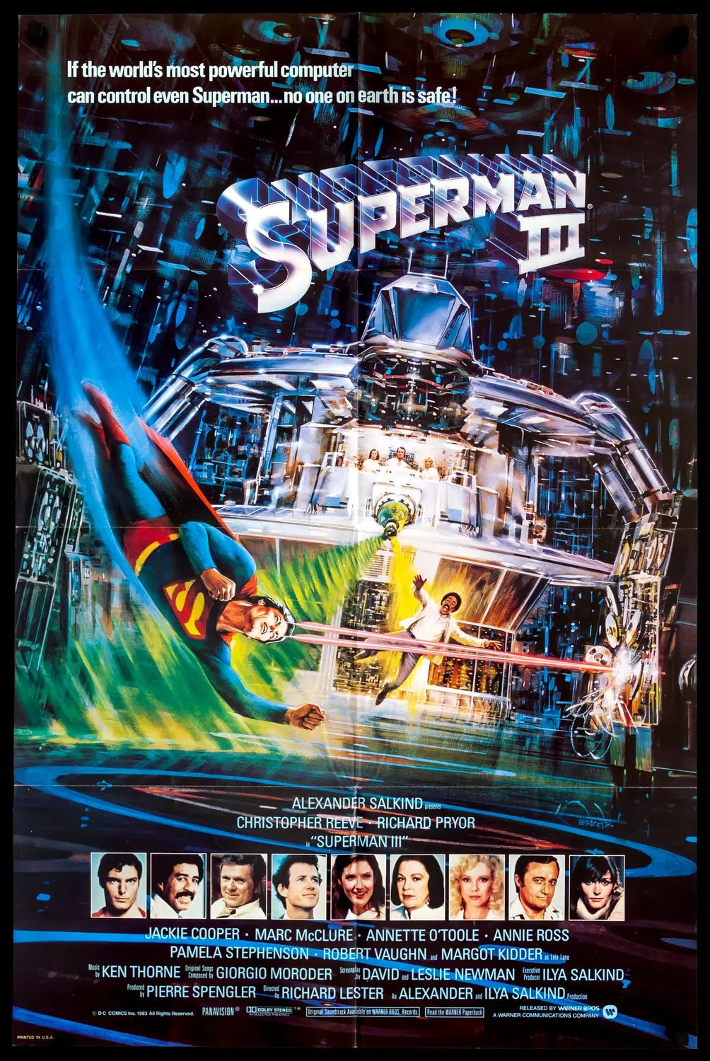 Superman III (1983) original movie poster for sale at Original Film Art - Vintage Movie Posters