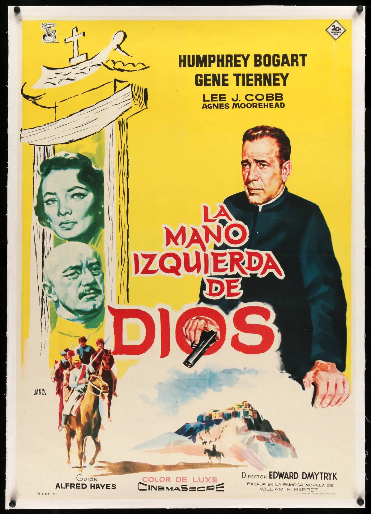 Left Hand of God (1955) original movie poster for sale at Original Film Art - Vintage Movie Posters