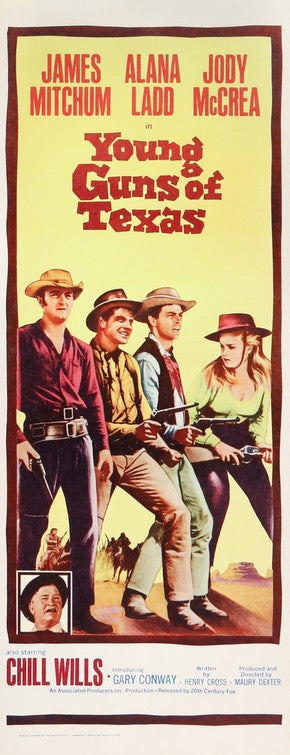 Young Guns of Texas (1963) original movie poster for sale at Original Film Art