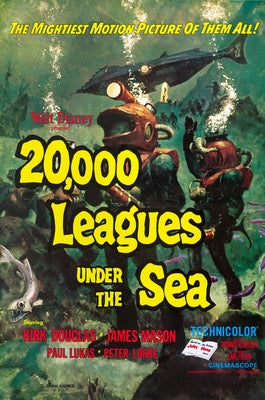 20,000 Leagues Under The Sea (1955) original movie poster for sale at Original Film Art