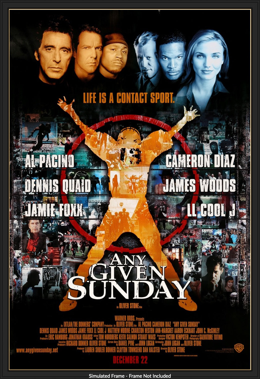 Any Given Sunday (1999) original movie poster for sale at Original Film Art - Vintage Movie Posters
