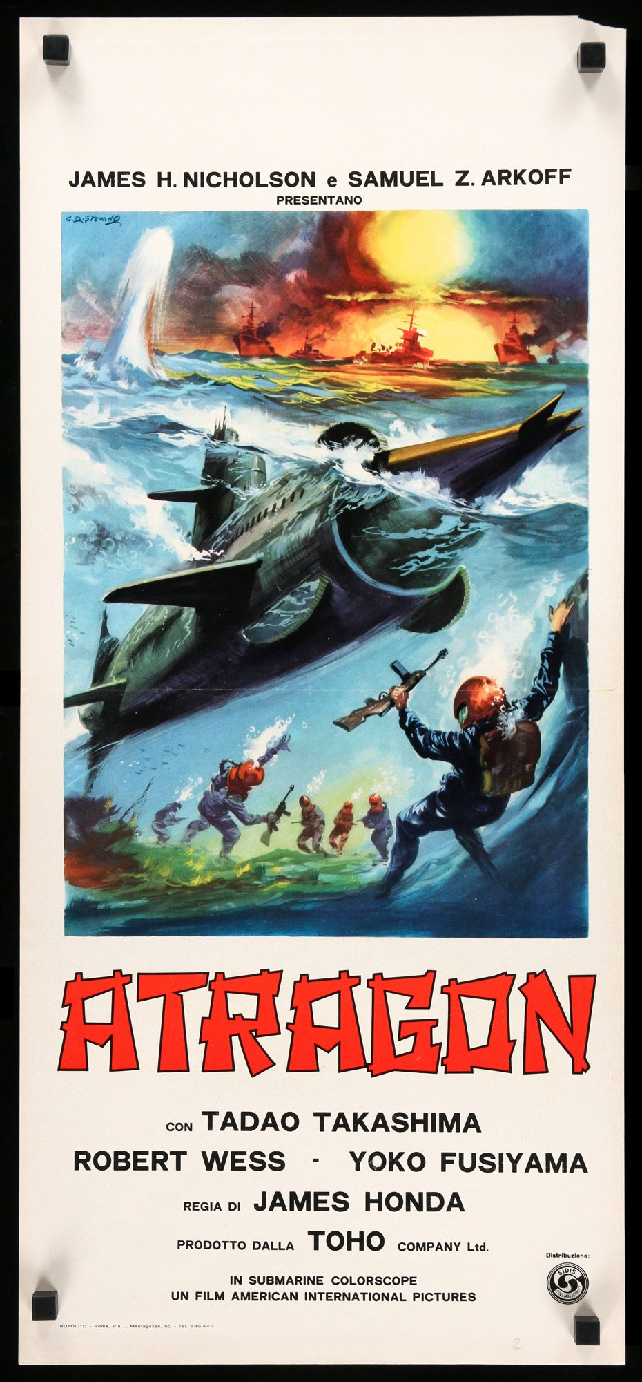 Atragon (1963) original movie poster for sale at Original Film Art - Vintage Movie Posters