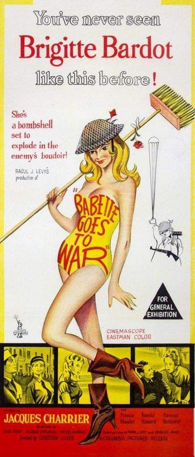 Babette Goes to War (1959) original movie poster for sale at Original Film Art