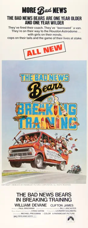 Bad News Bears in Breaking Training (1977) original movie poster for sale at Original Film Art