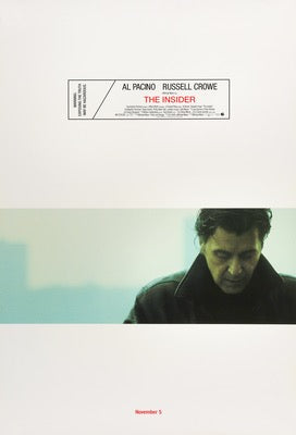 Insider (1999) original movie poster for sale at Original Film Art - Vintage Movie Posters
