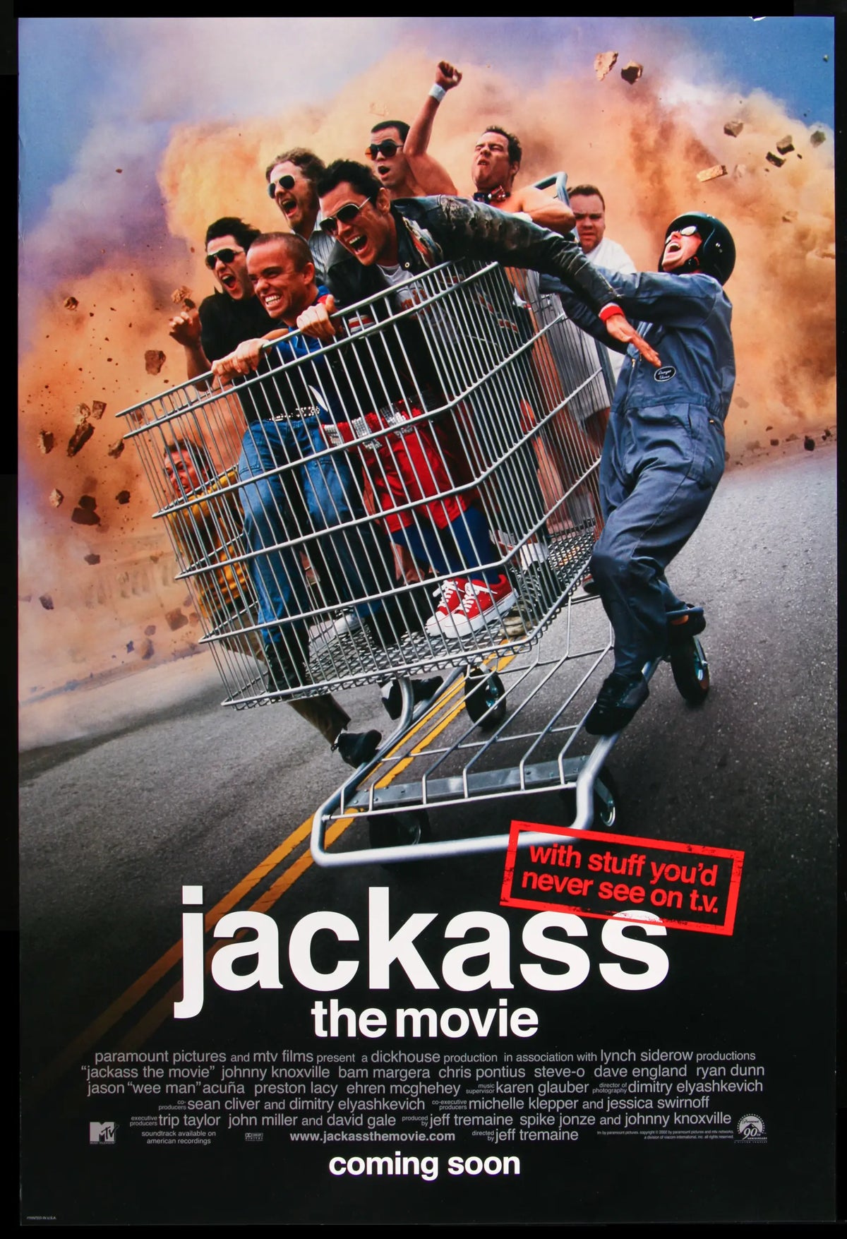 Jackass - The Movie (2002) original movie poster for sale at Original Film Art - Vintage Movie Posters