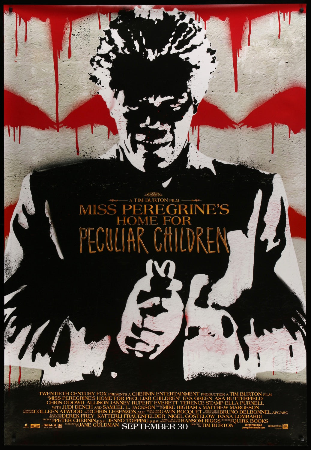 Miss Peregrine&#39;s Home for Peculiar Children (2016) original movie poster for sale at Original Film Art - Vintage Movie Posters