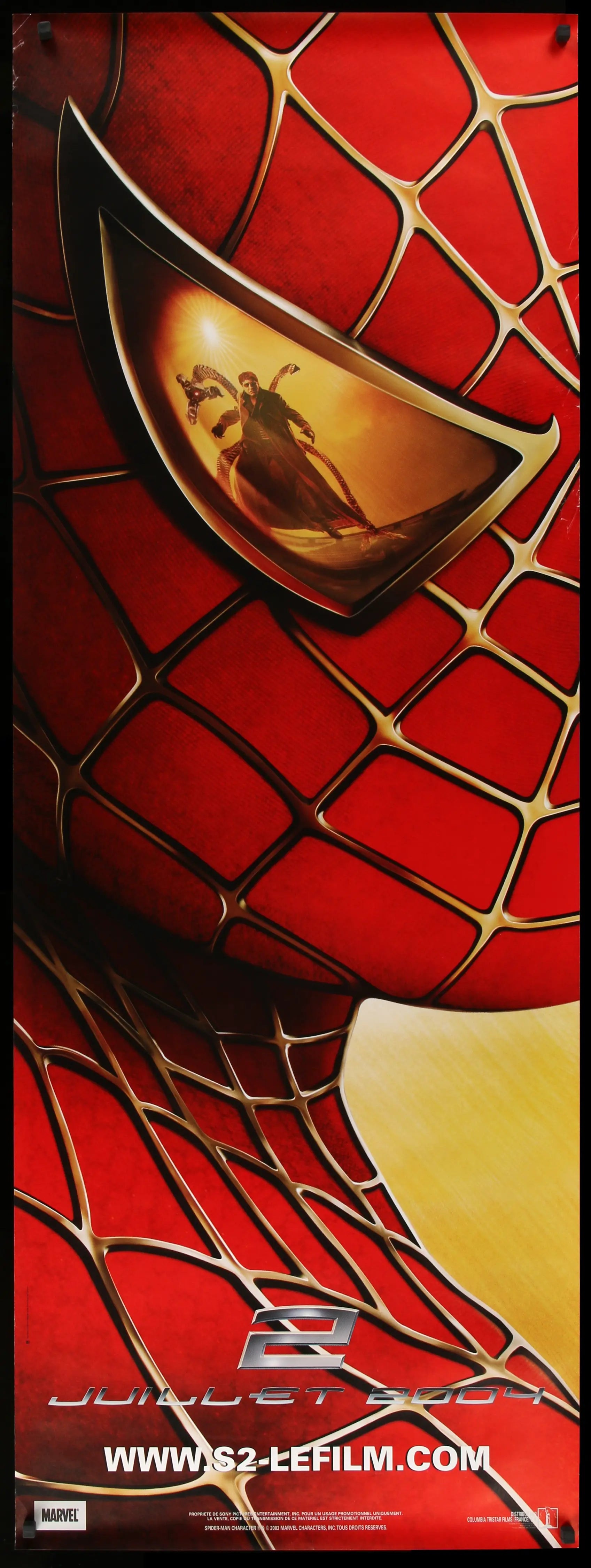 Spider-Man II (2004) Original French Door Panel Movie Poster - Original  Film Art - Vintage Movie Posters
