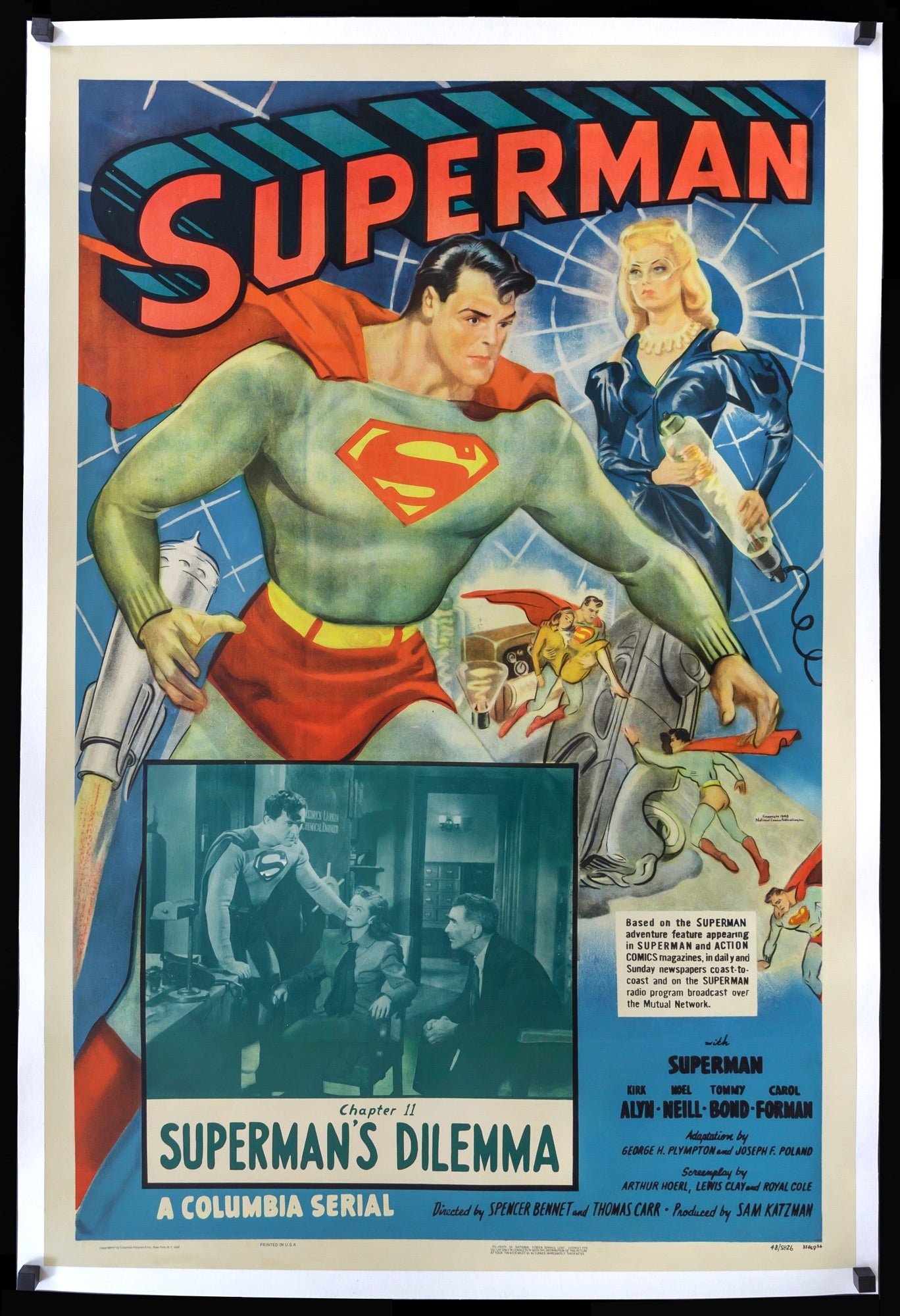 Superman (1948) original movie poster for sale at Original Film Art - Vintage Movie Posters