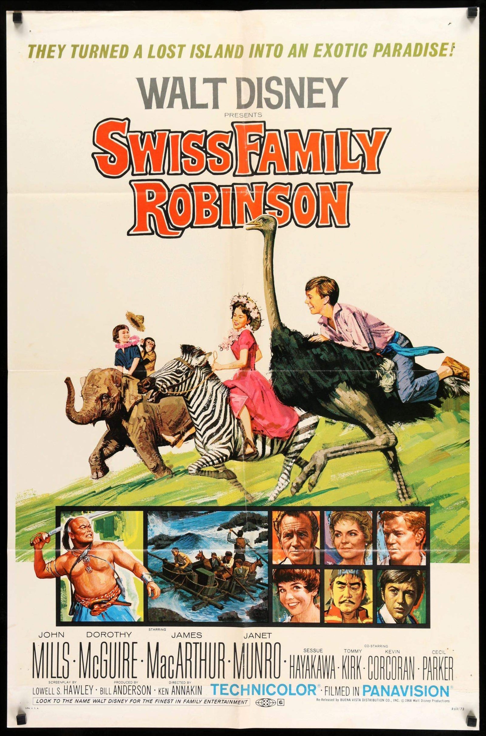 Swiss Family Robinson (1960) original movie poster for sale at Original Film Art - Vintage Movie Posters
