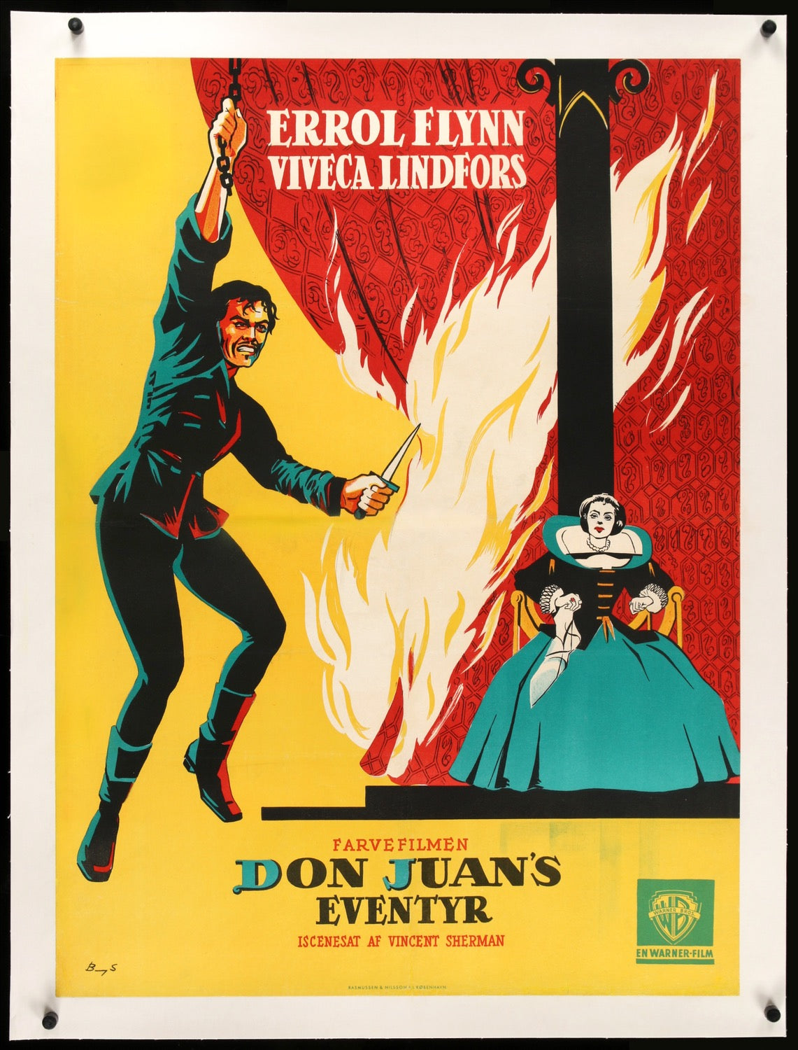 Adventures of Don Juan (1949) original movie poster for sale at Original Film Art - Vintage Movie Posters
