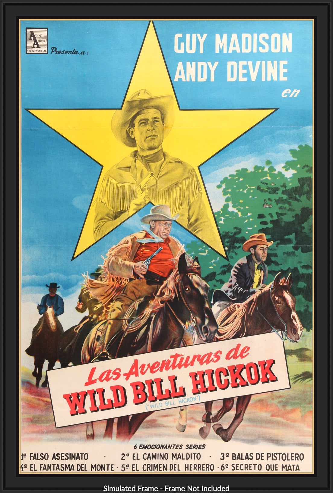 Adventures of Wild Bill Hickok (1954) original movie poster for sale at Original Film Art - Vintage Movie Posters