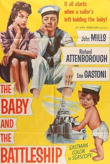 Baby and the Battleship (1956) original movie poster for sale at Original Film Art