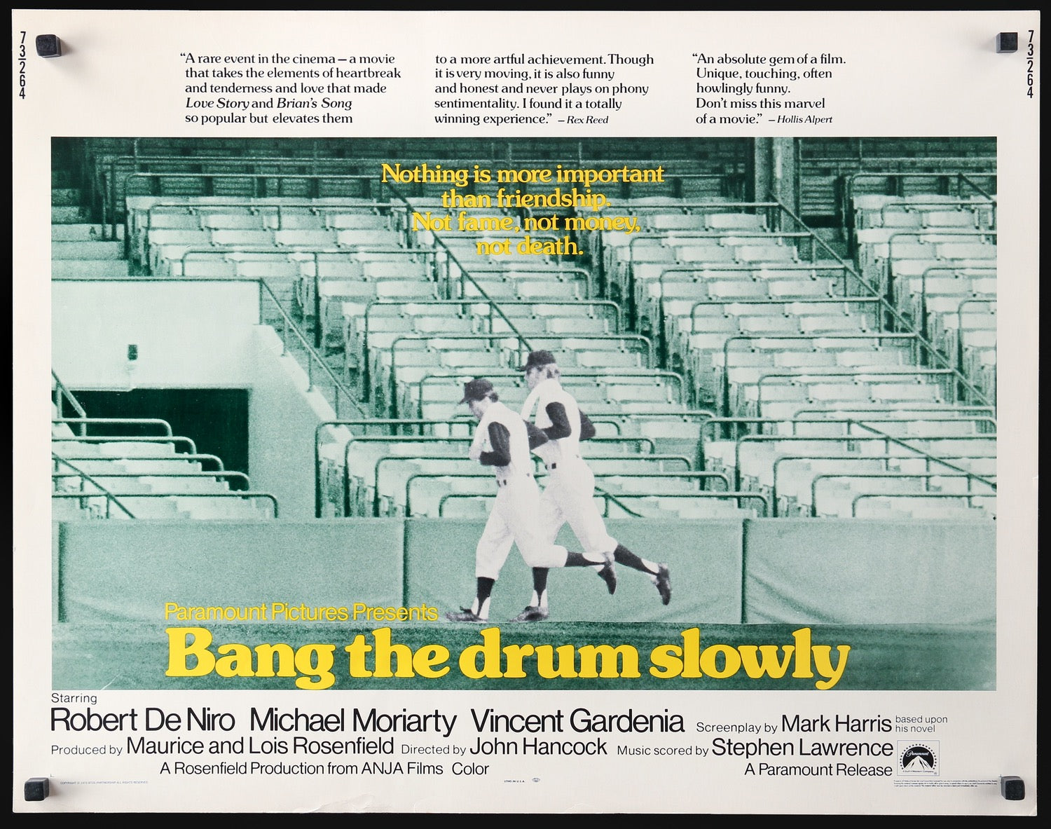 Bang the Drum Slowly (1973) original movie poster for sale at Original Film Art - Vintage Movie Posters