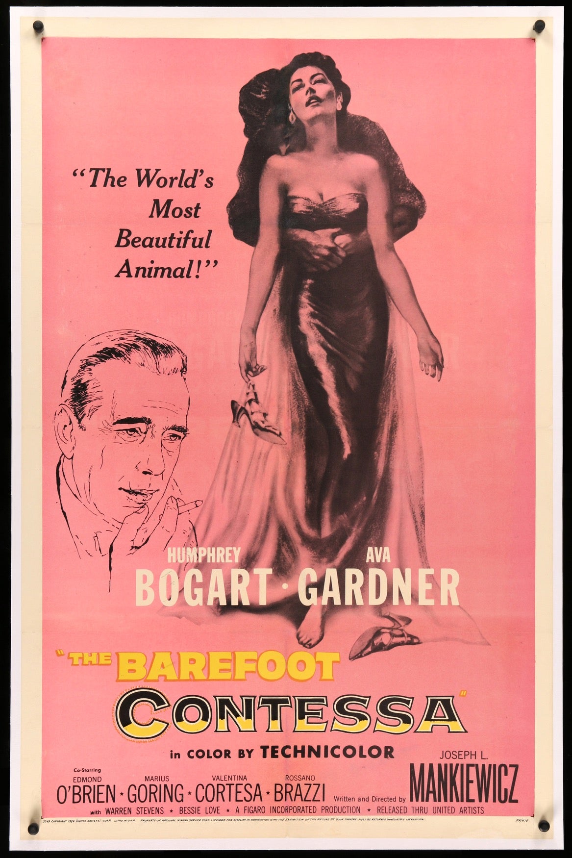 Barefoot Contessa (1954) original movie poster for sale at Original Film Art