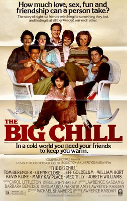 Big Chill (1983) original movie poster for sale at Original Film Art