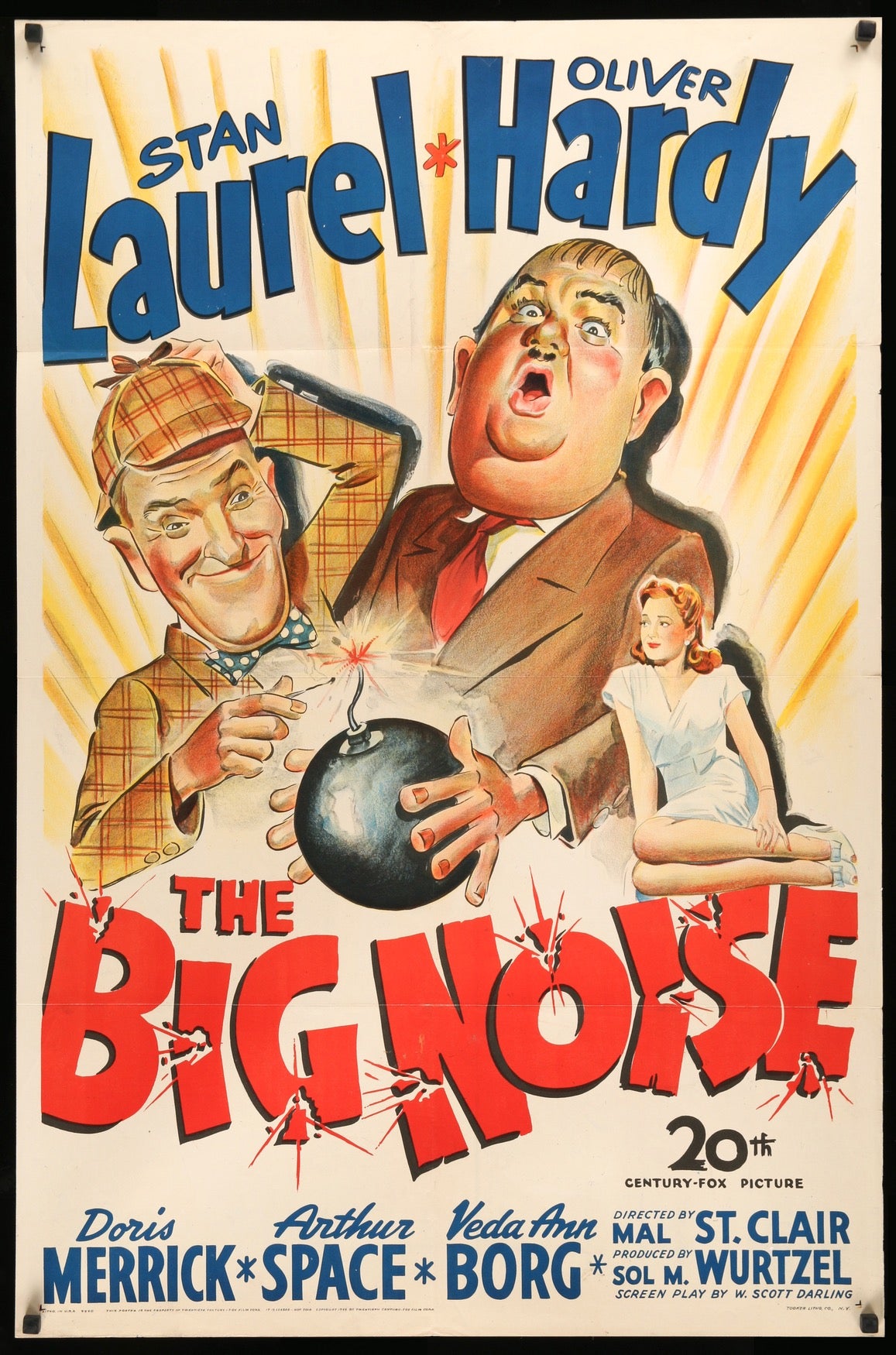 Big Noise (1944) original movie poster for sale at Original Film Art - Vintage Movie Posters