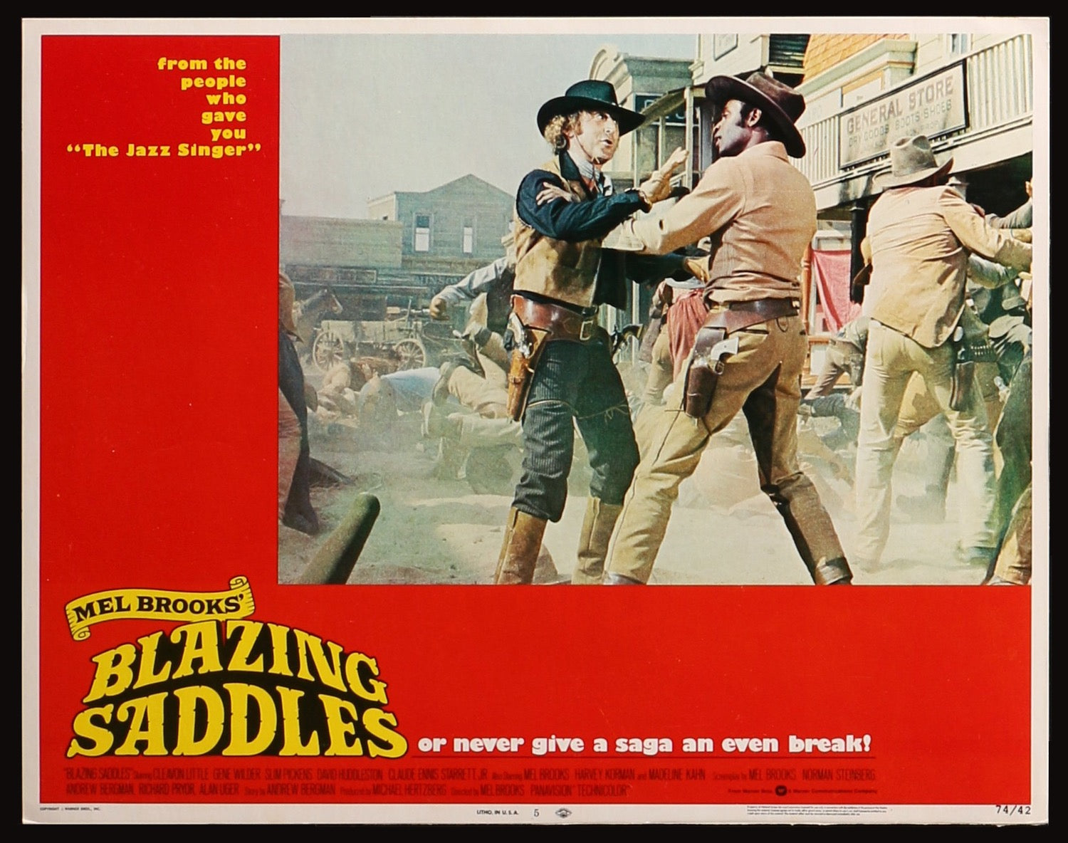 Blazing Saddles (1974) original movie poster for sale at Original Film Art - Vintage Movie Posters
