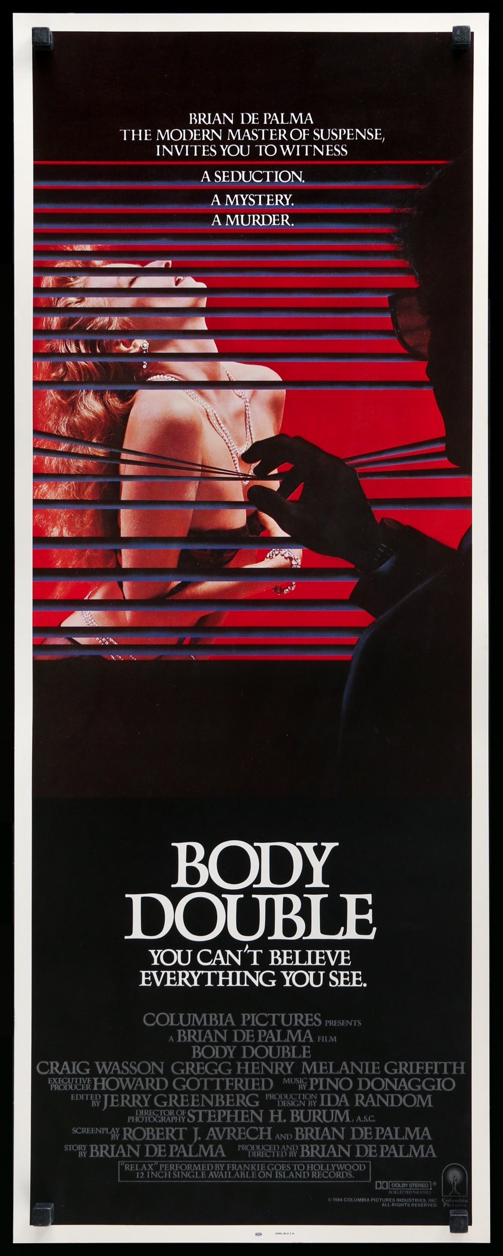 Body Double (1984) original movie poster for sale at Original Film Art - Vintage Movie Posters