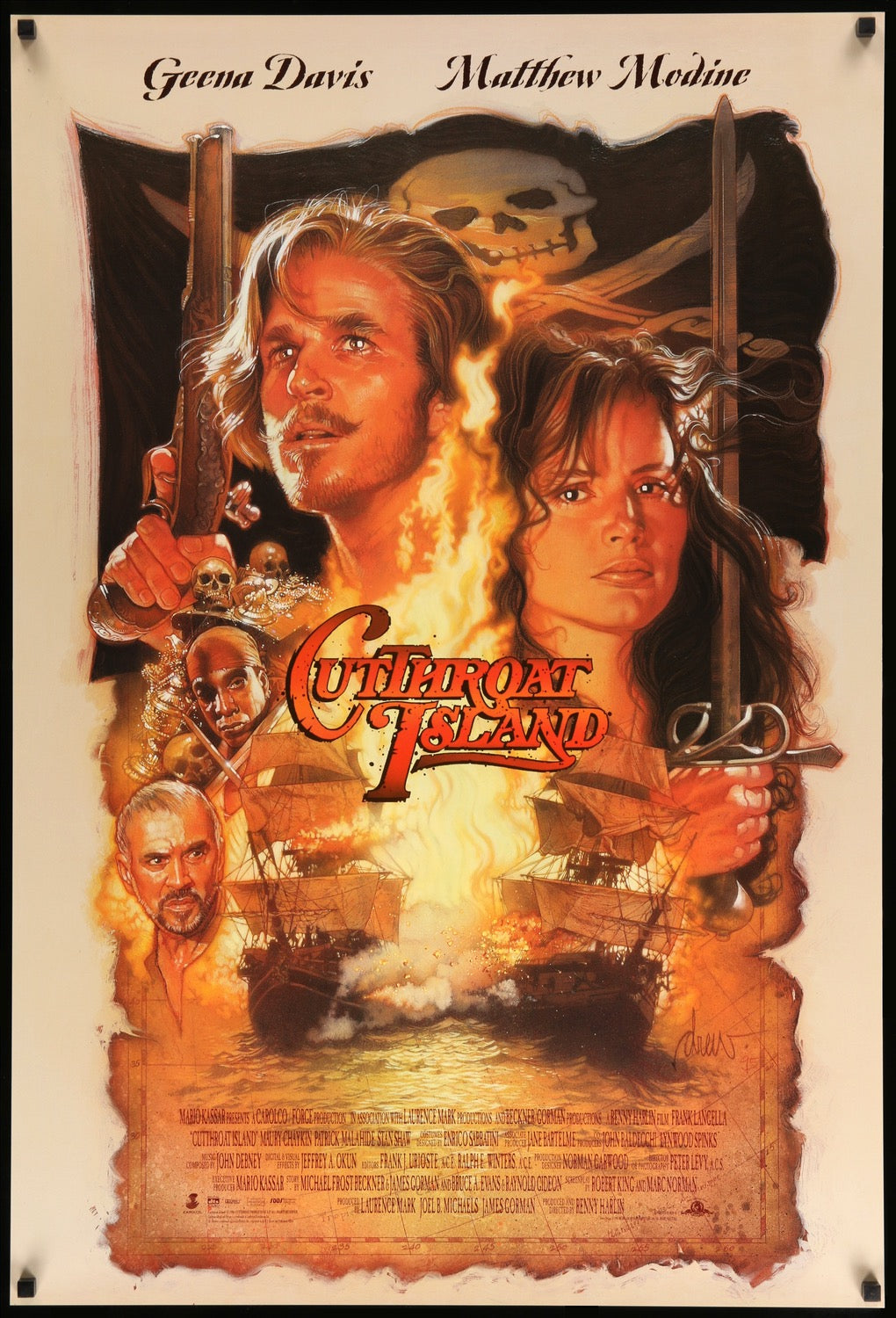 Cutthroat Island (1995) original movie poster for sale at Original Film Art - Vintage Movie Posters